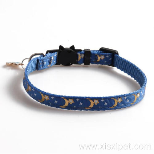 Eco Friendly Luxury Cloth Small Pet Cat Collar